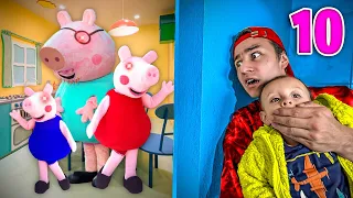 ¡NOS INFILTRAMOS en LA CASA de PEPPA PIG.exe! 🏠