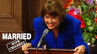 Marcy Gets A Little Too Excited While Giving A Speech | Married With Children