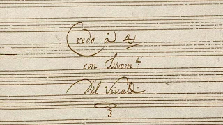 VIVALDI | Credo à 4 con Istromenti | RV 591 in E minor | Original manuscript