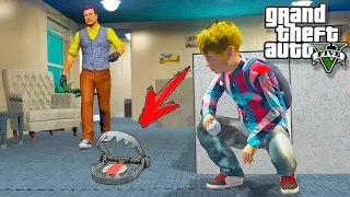 ДЕТИ ПОЙМАЛИ СОСЕДА В ЛОВУШКУ В ГТА 5 МОДЫ! ПРИВЕТ СОСЕД ОБЗОР МОДА В GTA 5! (GTA 5 Моды)