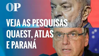 Quaest, Atlas e Paraná: veja e compare novas pesquisas eleitorais para presidente