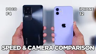 POCO F4 vs iPhone 12 SPEED & CAMERA Comparison | Zeibiz