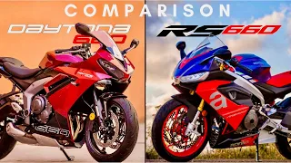 Triumph Daytona 660 vs Aprilia RS660 | Detailed Comparison