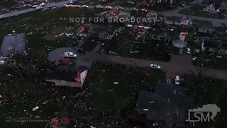 04-27-2024 Minden, IA  - Intense Tornado Damage via Drone