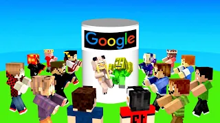 100 YOUTUBER vs. GOOGLE BASE! ✿ Minecraft [Deutsch/HD]