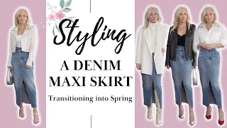 Get Ready for Spring 2023: 6 Chic Ways to Wear a Denim Maxi Skirt