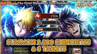 SUMMON NARUTO/SASUKE TFS EX-Rekit 2.500 Shinobites & 6 Tickets | Naruto x Boruto Ninja Voltage