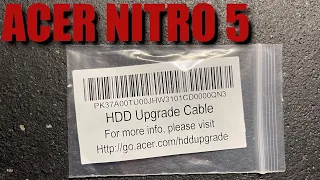 Acer Nitro 5 HDD Upgrade Cable Install