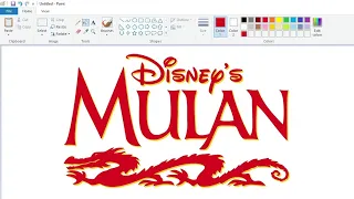 How to draw the Mulan logo using MS Paint | How to draw on your computer