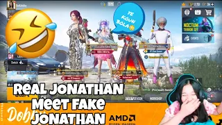 When Real @JONATHANGAMINGYT  Meet Fake Jonathan 🤣😂 Jonathan be like '' Ye kon Aaya Market he😂