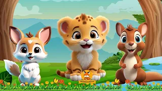 Happy Animal Moment, Familiar Animals Sounds: Puppy, Lion, Chipmunk, Hedgehog - Animal Paradise