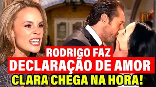 Um Refúgio Para o Amor: Rodrigo se Declara pra Luciana e Clara aparece bem na Hora! Capítulo de Hoje