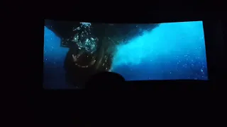 theatre response Godzilla vs. Kong battleship fight scene  from. tamil nadu