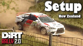 [Dirt Rally 2.0] Setup, New Zealand, Day Dry, Mitsubishi Lancer Evo X V3 / 66 Rank / Fanatec DD2