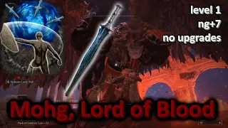 Elden Ring - Mohg, Lord of Blood [RL1, NG+7, +0 weapon, no hit except nihil] ft. Carian Retaliation