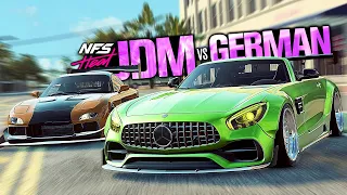 Need for Speed HEAT - JDM vs GERMAN! What's Fastest? (Mazda RX7 vs Mercedes-AMG GT S Roadster)