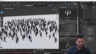 Blender Procedural Crowds Addon || Deepak Graphics