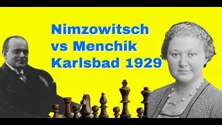 Nimzowitsch Gambit | Killing The Black Squares | Aron Nimzowitsch vs Vera Menchik: Karlsbad 1929
