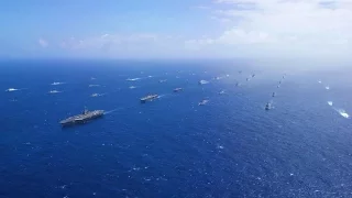 US Navy - 40 Ships & Submarines Mass Formation Cruise At RIMPAC 2016 [1080p]