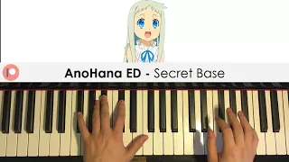 AnoHana ED - Secret Base - Kimi ga Kureta Mono (Piano Cover) | Patreon Dedication #296