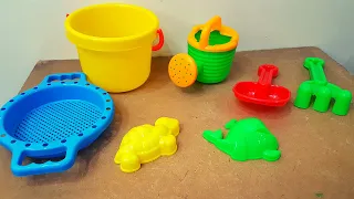 Unboxing and review of Mini Beach Sand Bucket Toy Set for gift for kids