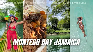 MONTEGO BAY JAMAICA VLOG | bamboo rafting, dunn's river falls, clear kayak & much more!