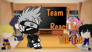 [ Team 7 React To Tik Tok | Naruto | Gacha Club | NaruHina And SasuSaku ]