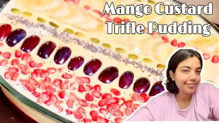 Summer Special Mango Pudding 🥭 🥭 || Mango Custard Trifle Pudding 🥭