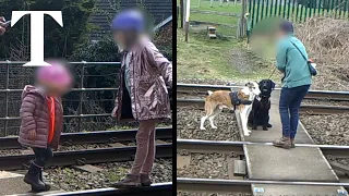 Network Rail releases dangerous level crossing CCTV compilation