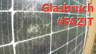 Solarmodul mit Glas bruch #reparatur Fazit nach einem Jahr #DIY #Bruchschaden
