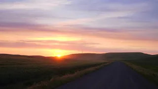 Country Road Sunset Driving Free Stock Footage