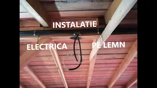 Instalatie electrica executata intr-un pod mansardat din lemn