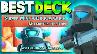 #1 BEST DECK for the SUPER MINI PEKKA CASUAL CHALLENGE!🏆 - Clash Royale