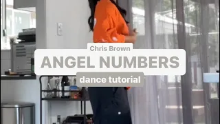 ANGEL NUMBERS by Chris Brown - Dance Tutorial Step By Step Mirrored (Beginner Friendly) Viral TikTok