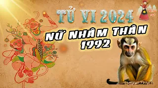 Tử vi 2024 - Nữ Nhâm Thân sinh năm 1992 trong năm 2024| Tử vi Nữ Nhâm Thân| Thuần Việt|