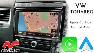 VW Touareg - RNS 850 CarPlay & Android Auto - after installation demo video