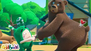 Sleepy Bear | Oddbods | Moonbug No Dialogue Comedy Cartoons for Kids