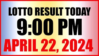 Lotto Result Today 9pm Draw April 22, 2024 Swertres Ez2 Pcso