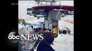 11 people were injured on a broken ski lift in Eastern Europe