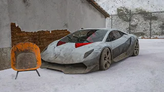 Rebuilding Lamborghini sesto elemento - Forza horizon 5 | G29 steering wheel | forzaxcorsa | 02
