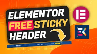 🔴 [FREE] Elementor Sticky Header on Scroll | Advanced Feature in Free Version - 2022