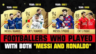 FOOTBALLERS Who Played With Both MESSI AND RONALDO! 💀😲