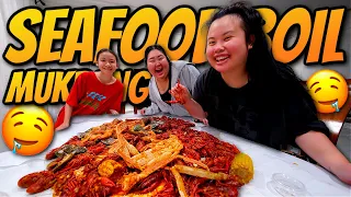 Giant King Crab Seafood Boil + Giant Shrimp + Snow Crab + Mussels Mukbang 먹방 Eating Show! (SO GOOD!)
