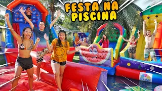 FIZEMOS UMA FESTA NA PISCINA ÉPICA COM CRIANÇAS! (INCRÍVEL)