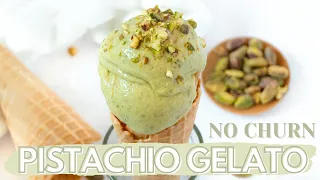 Pistachio Ice Cream Recipe Without Ice Cream Maker | Pistachio Gelato NO MACHINE