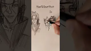 How to Draw Itachi📔✍🏻