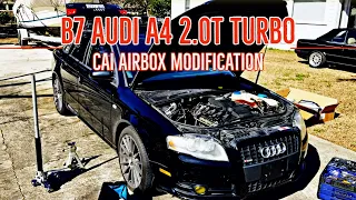 B7 Audi A4 2.0T Intake Modification CAI