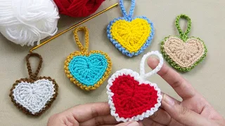 How to Crochet Heart | Heart Keychain