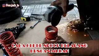 Cara Mudah Ceper Shock breaker Belakang Motor