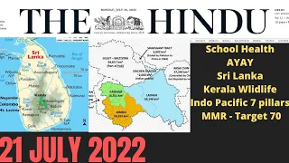 21 July 2022 The Hindu Newspaper Complete Analysis